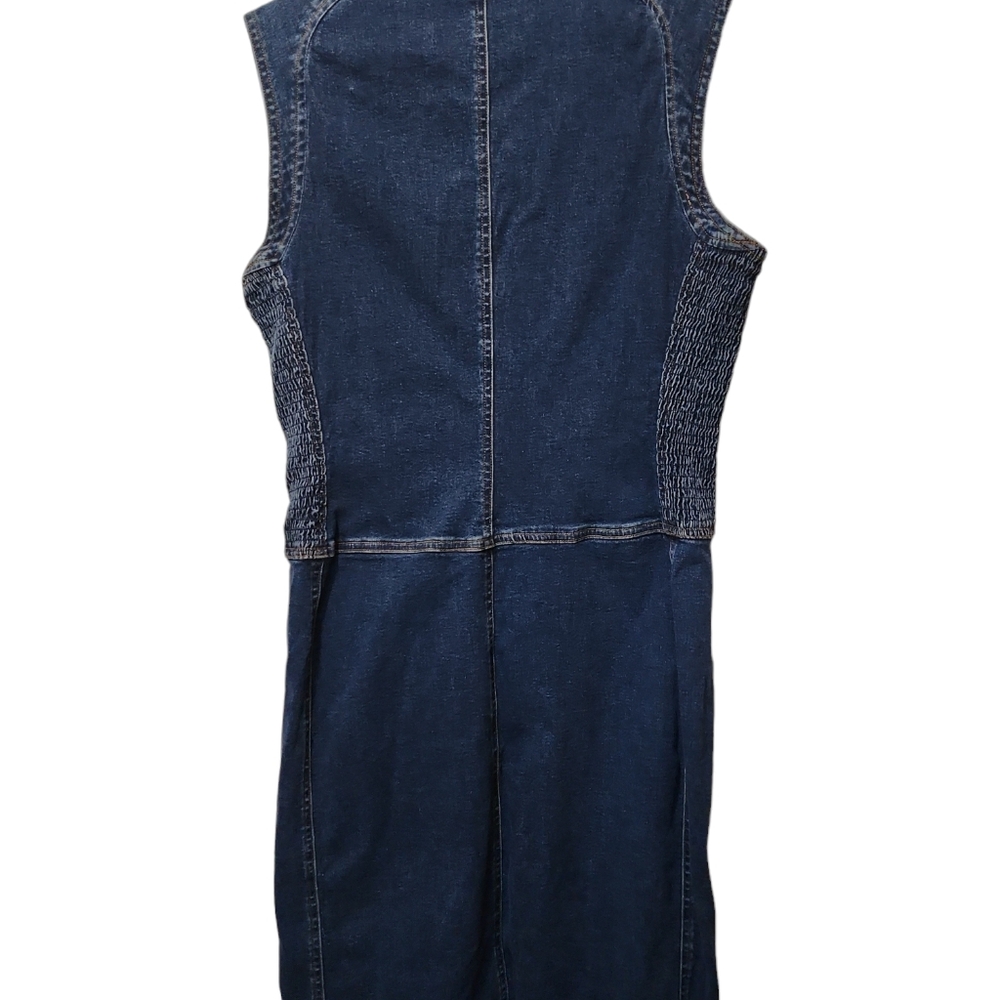 Jean dress sleeveless size 12 woman's - Picture 4 of 8